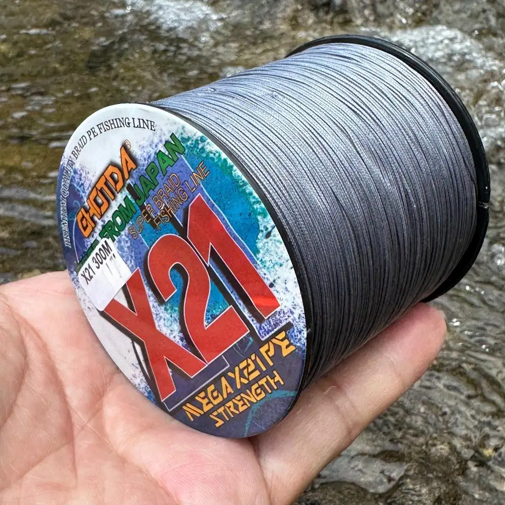 GHOTDA 21 Stränge 300M Angelschnüre Superstarke 27-212LBS Multifilament PE Braid Karpfen Linie Ozean Tragen Widerstand X21 PE Linie – Detail 9