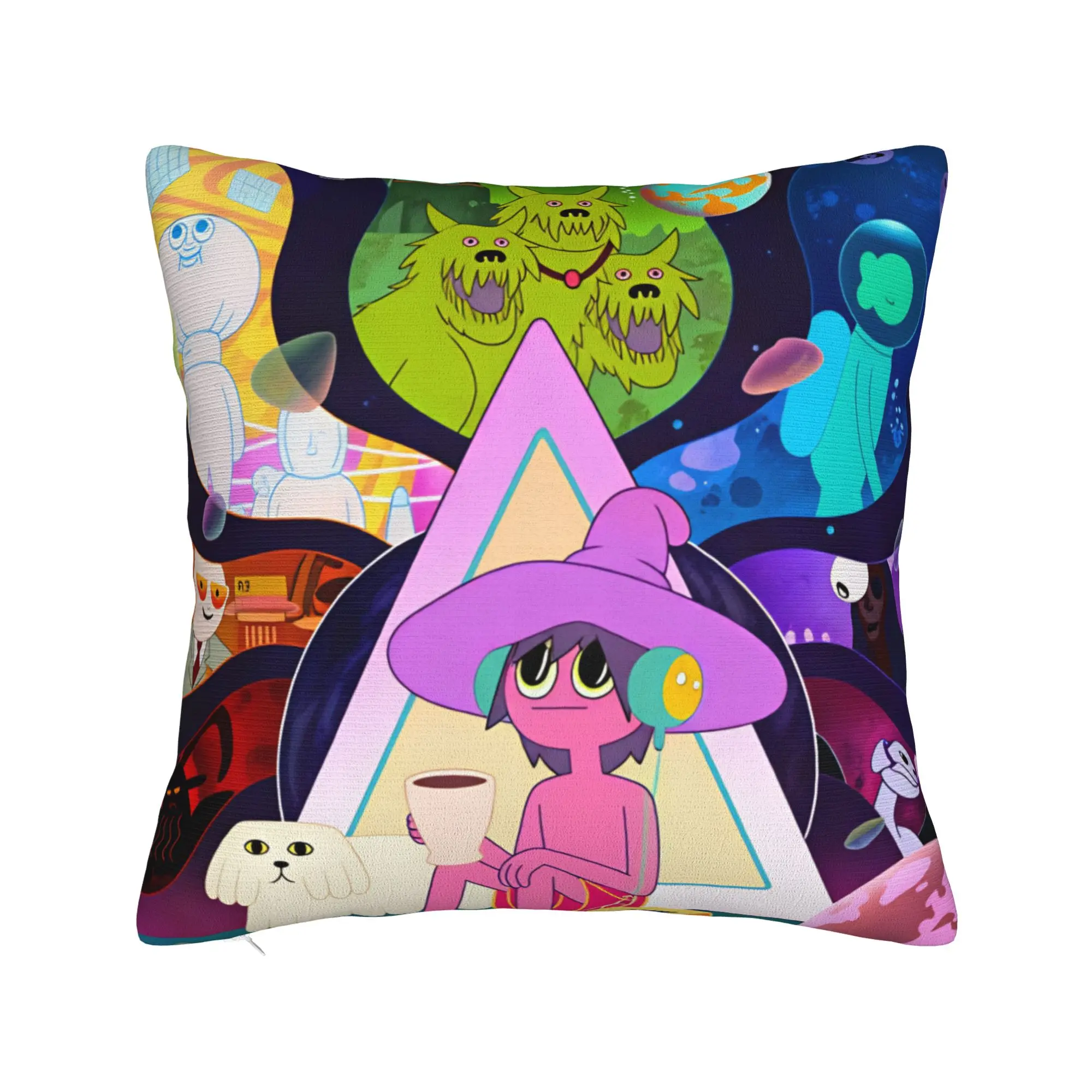 Cartoon M-Midnight Gospel Pillow Case  Comfy Pillow Cover Funny Pillowcases For Sofa Couch Bed Living Room