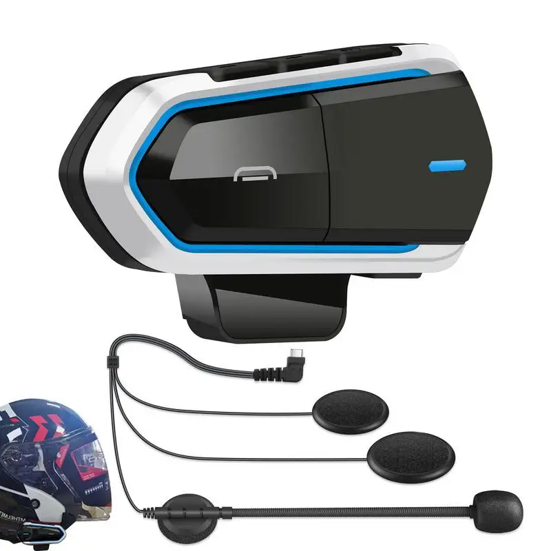 

Motorcycle Communicator Motorcycle Headset With Quick Pairing Function Universal Motorcycle Communication Systems For Motorbikes