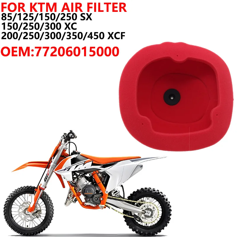 

Motorcycles Air Filter For KTM Moto 85 125 150 200 250 300 350 450 500 SX XC XCW SXF XCW XCFW XCF SMR Six Days OEM ：77206015000