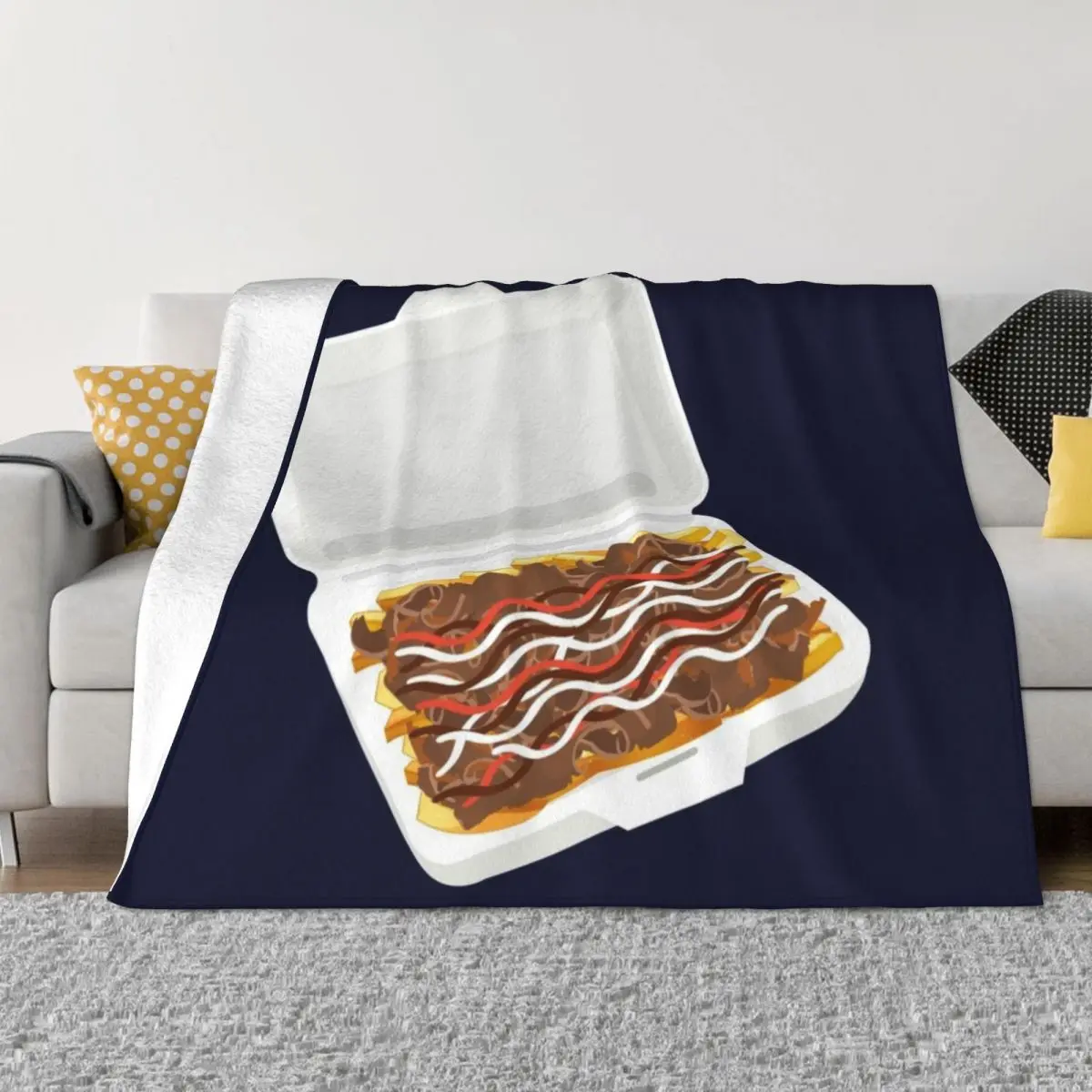 Halal Snack Pack (HSP) Throw Blanket Furry Moving Blankets