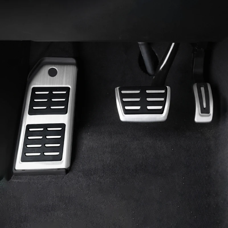 Car Pedals Pad Accelerator Fuel Brake Pedal Foot Rest Covers For Porsche Cayenne 2018-2021 2022 2023 2024 Cayenne 958 2011-2017