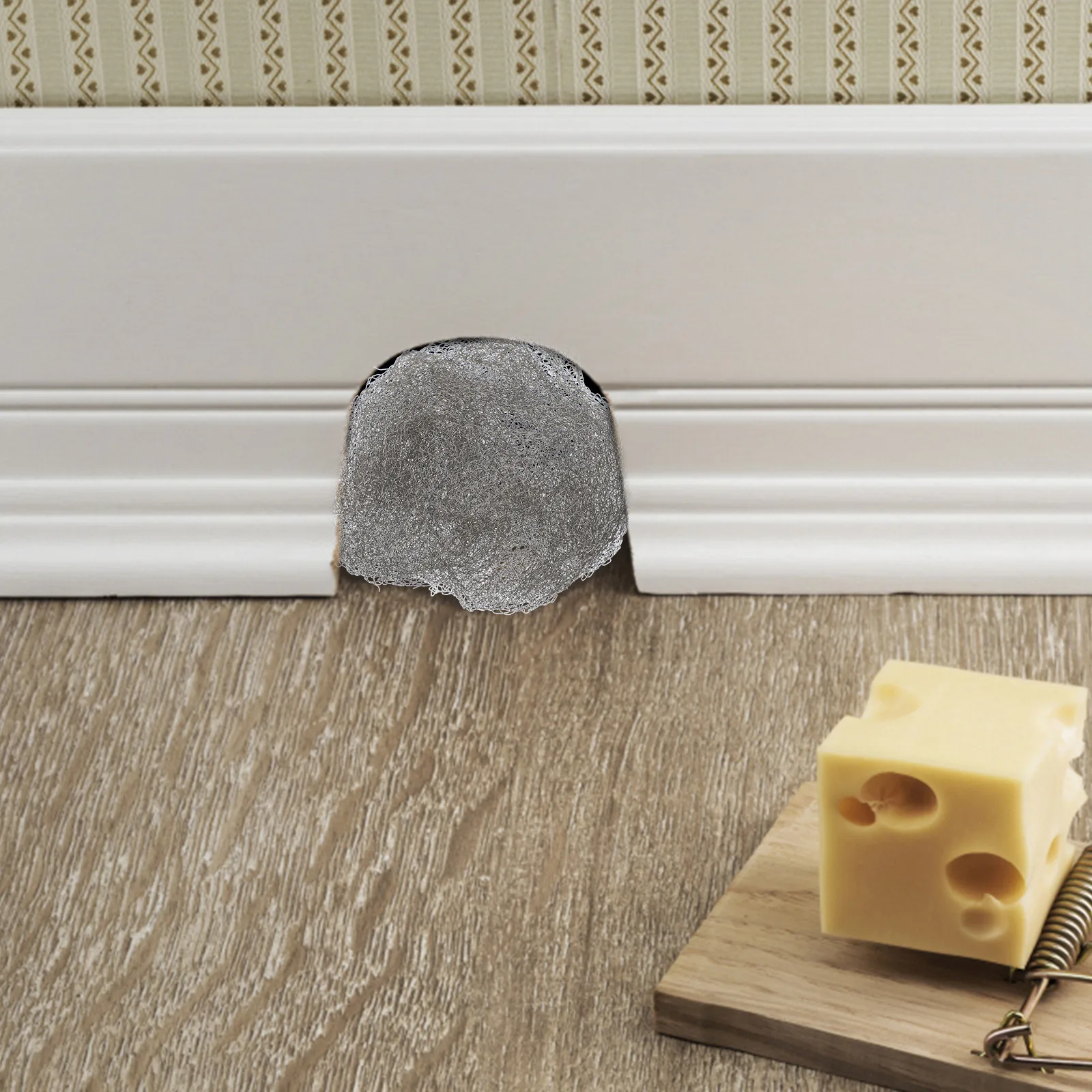 

1 Roll Stainless Steel Wire Mesh Rodent Hole Filler Durable Mouse Hole Blocker Garden Outdoor DIY Wire Mesh Roll