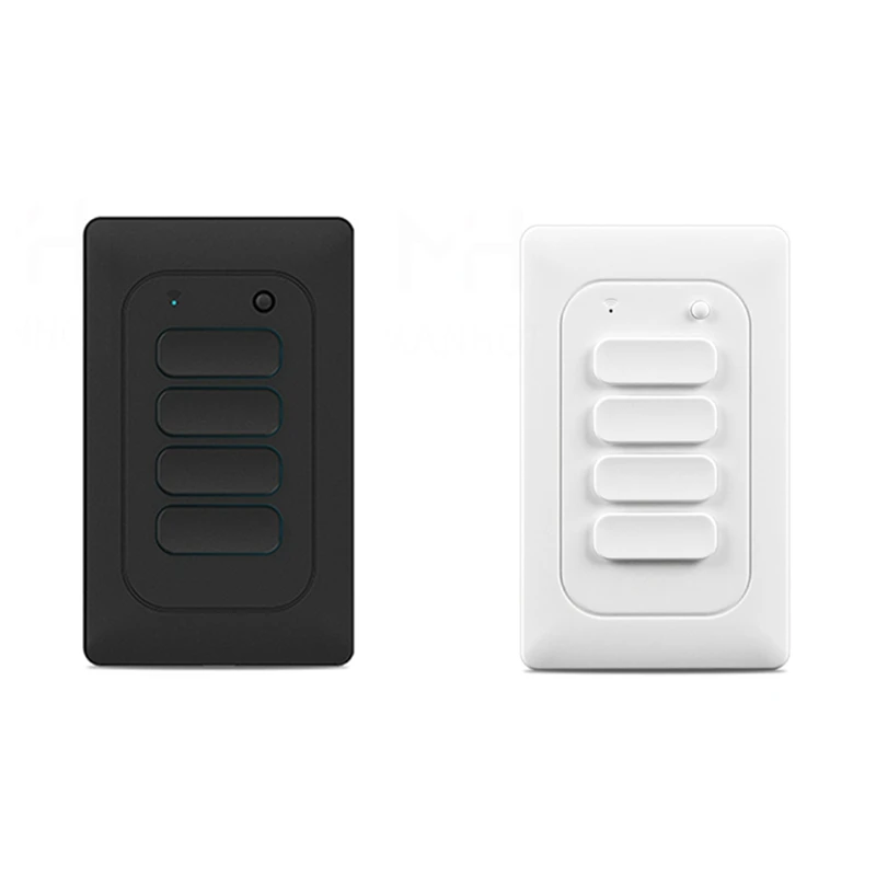 Zigbee Smart Light Wall Switch Push Button Interruptor Tuya No Neutral And With Neutral US Switch For Alexa Google