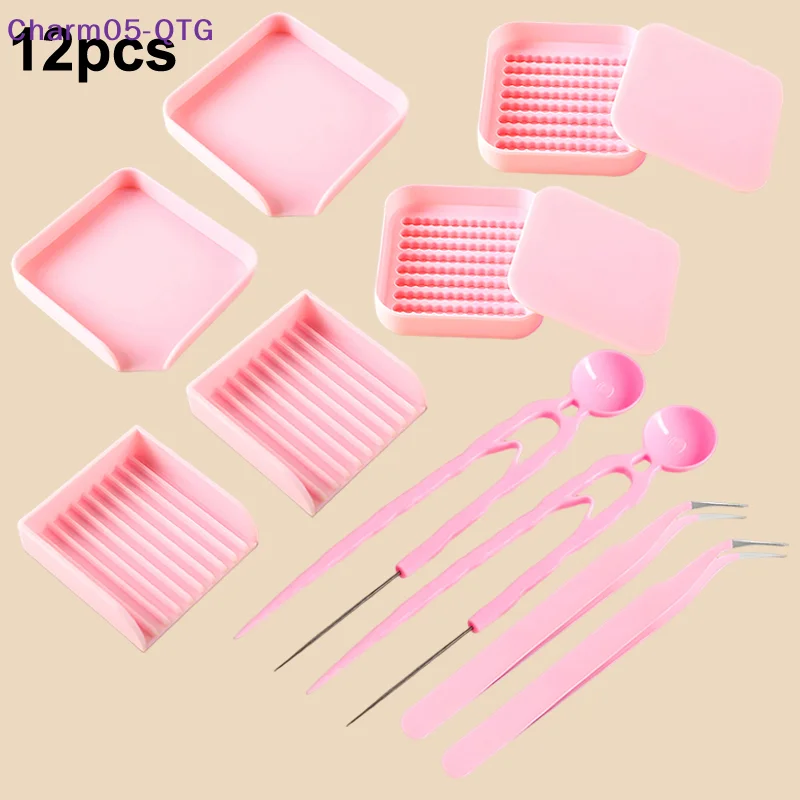 

New 12pcs/set Tweezers Hama Beads Clip Handmade DIY 2.6mm Tool Artifact Pen Needle Shovel Plate Tweezers For Hama Beads Tools