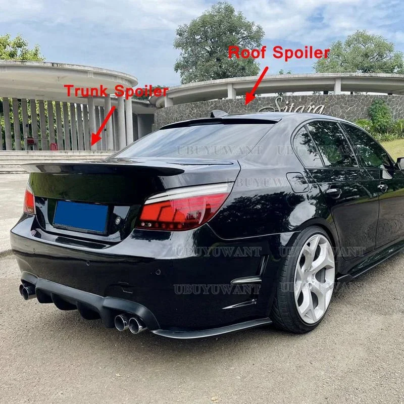 For BMW E60 ROOF Spoiler ABS Material Car Rear Wing Primer Color Rear Spoiler For BMW E60 520i 528i 535i 530i 525i Spoiler