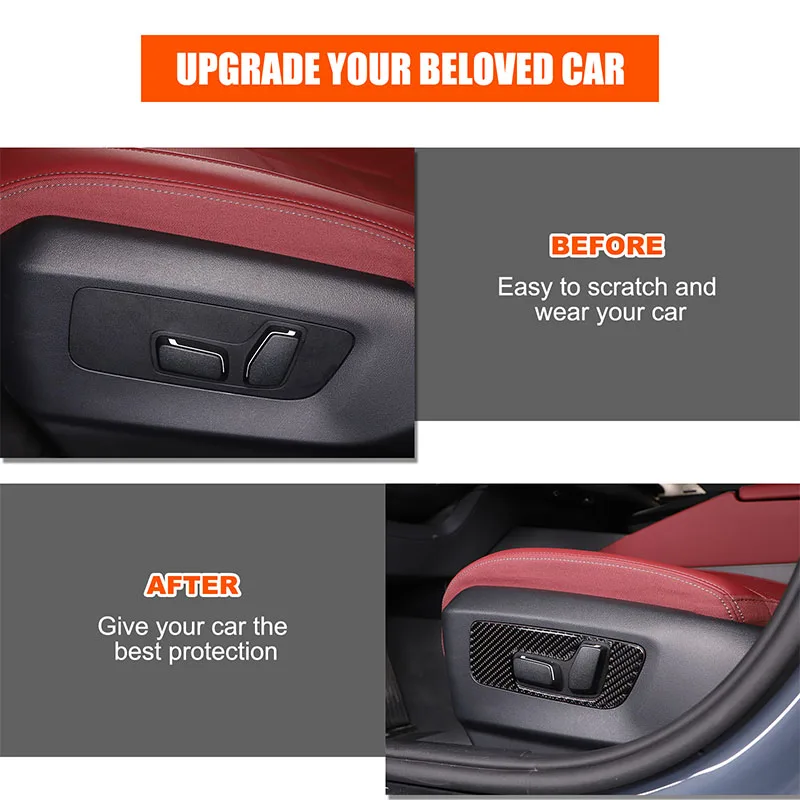 

4x Soft Carbon Fiber Car Interior Central Roof Handle Sticker Suitable for BMW 5 Series X3 G45 G60 2024+