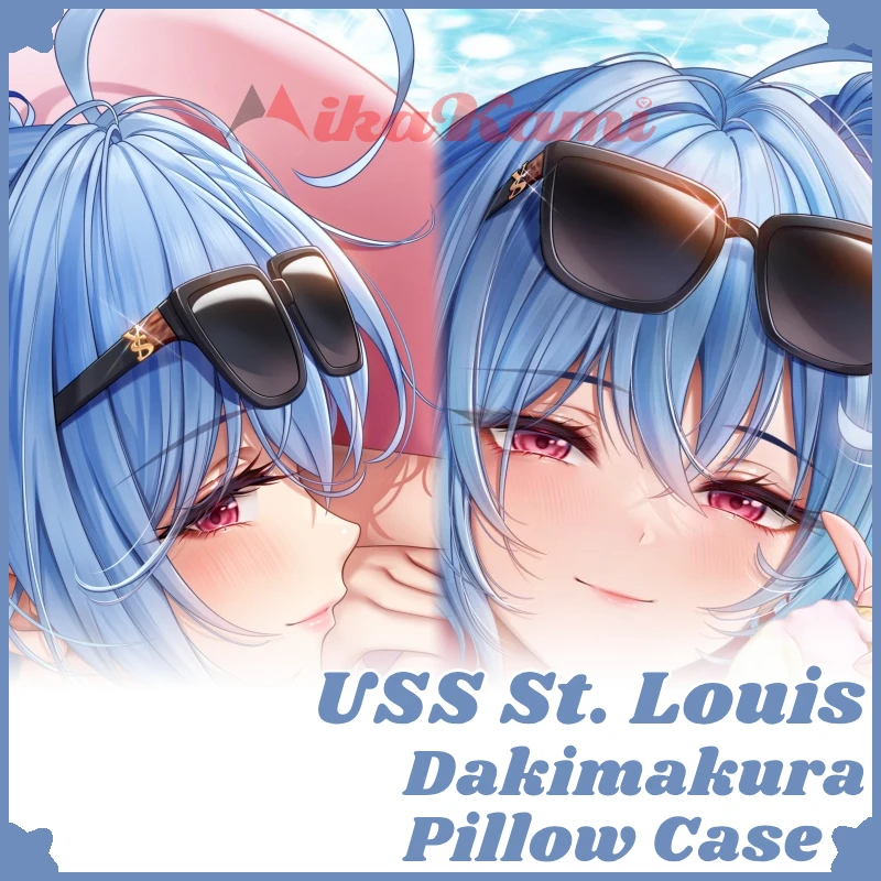 USS St Louis Dakimakura Azur Lane Game Pillow Case Hugging Sexy Cushion Cover Otaku Full Body Pillowcase Home Bedding Decor Gift