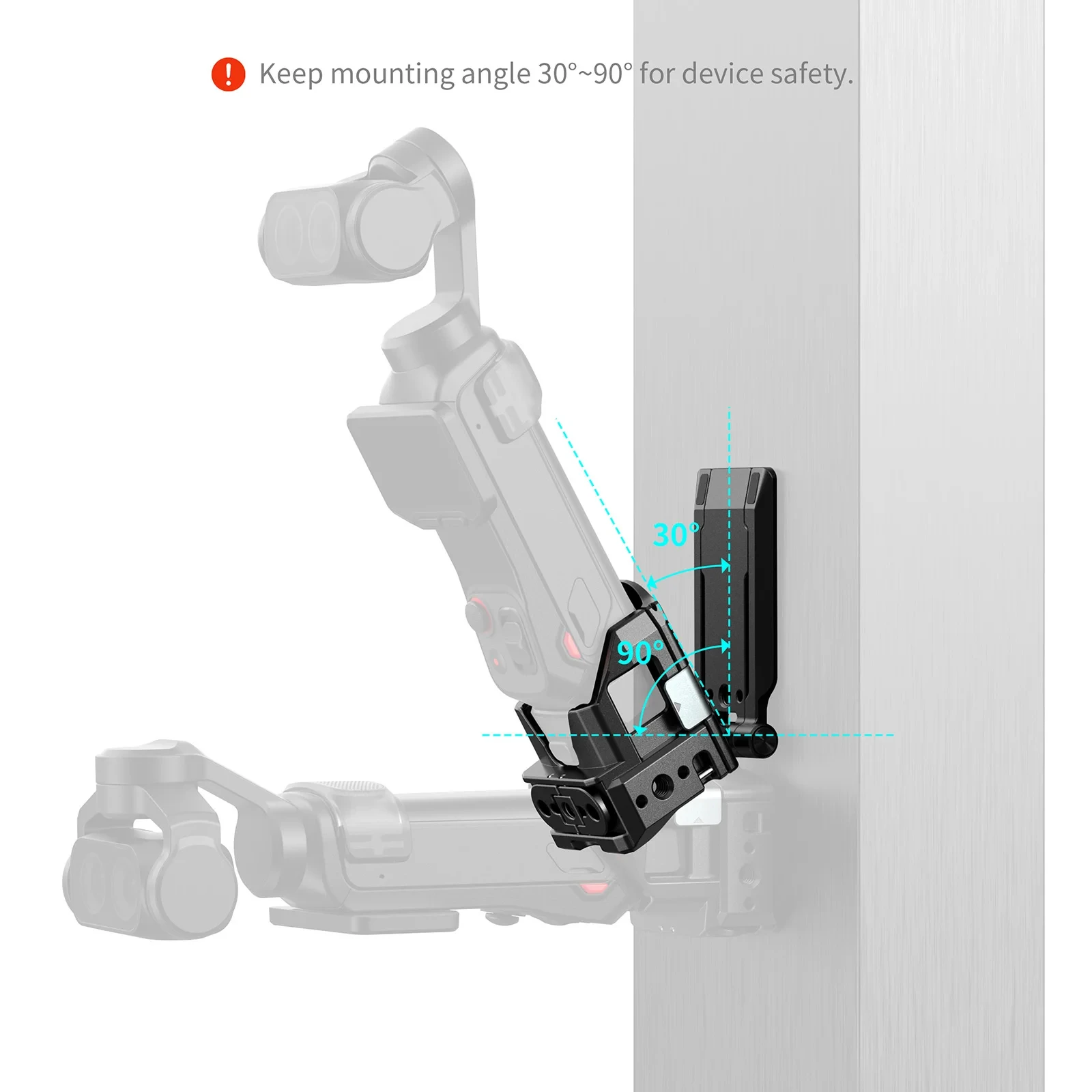SmallRig 6003 or 6824 Attachable Mount for DJI or Insta360 Luna Ultra Adjustable Shooting Bracket Holder Vlog Video Recording