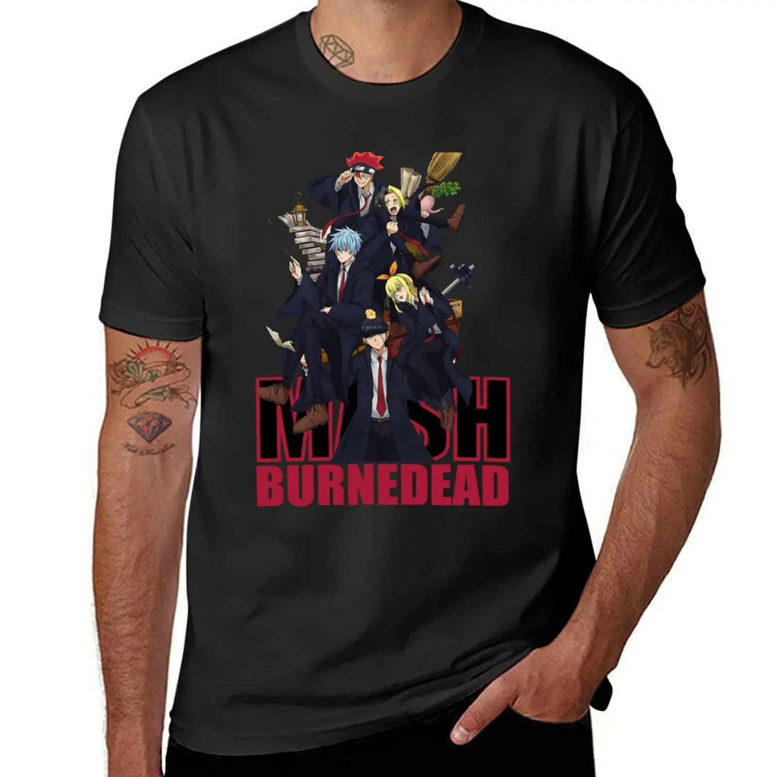 Mashle - Mash Burnedead T-Shirt customs blacks heavyweights Short sleeve tee Men's t-shirt