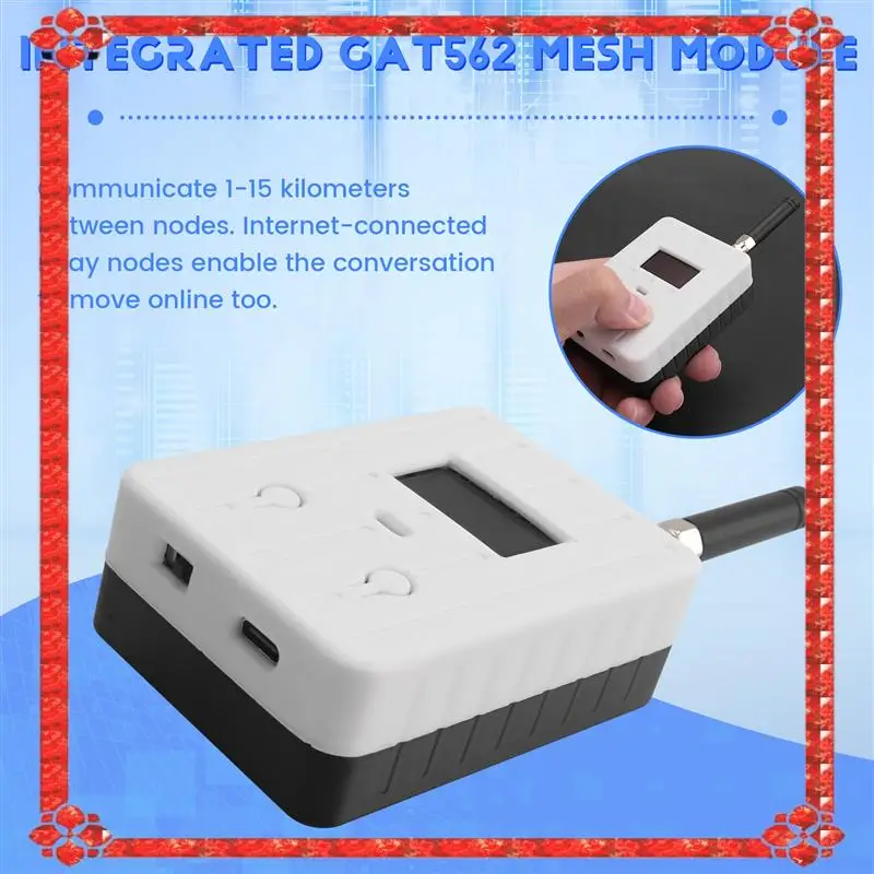 24-Hour Delivery NRF52840 BLE Wireless Lora Node Repeater Meshtastic Tracker Hand Mesh Radio Device Lorawan GPS Tracker