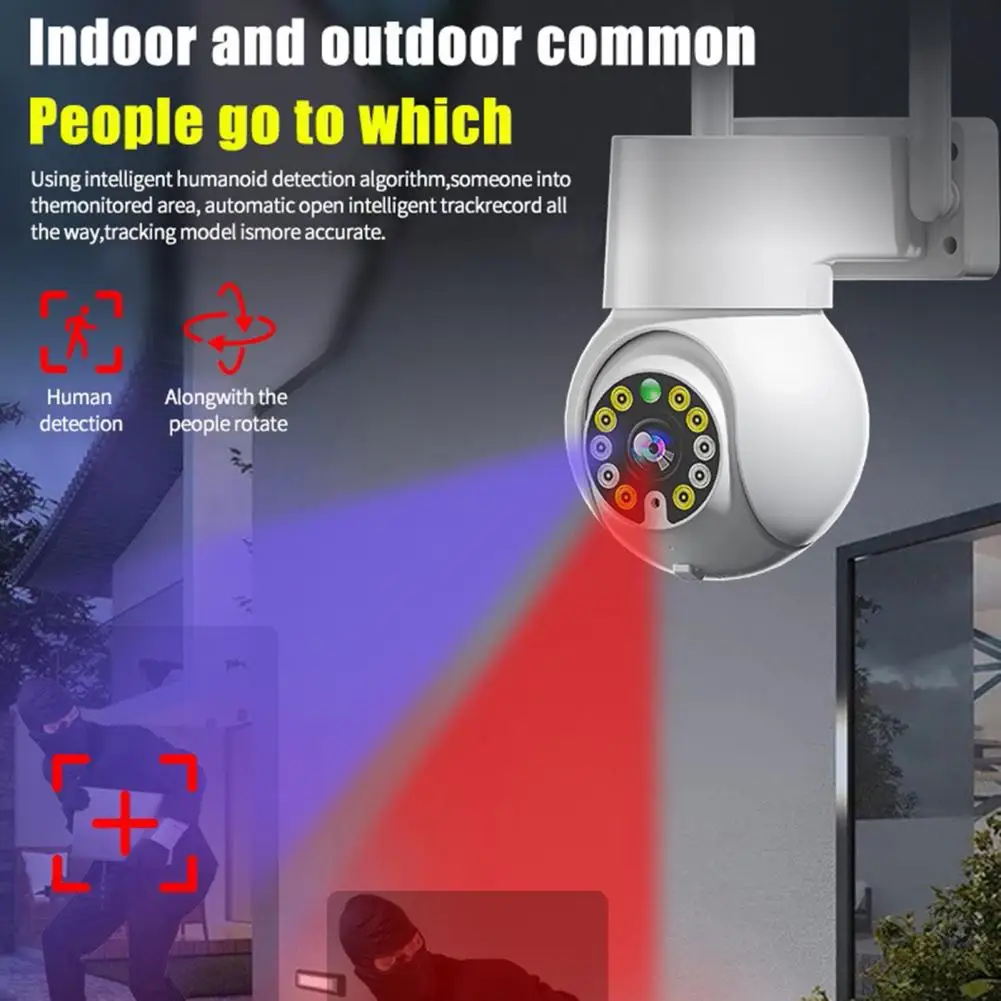 5G WIFI IP Camera Audio CCTV Surveillance Outdoor Full Color Wireless IP66 Waterproof 2MP Security Protection cameras