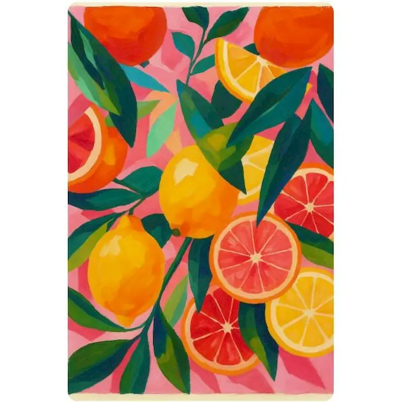 PhotoCustom Orange Painting By Numbers Unframe Decorative Paintings Scenery for Adults Beginners Paint Kit Color by Numbers Kit