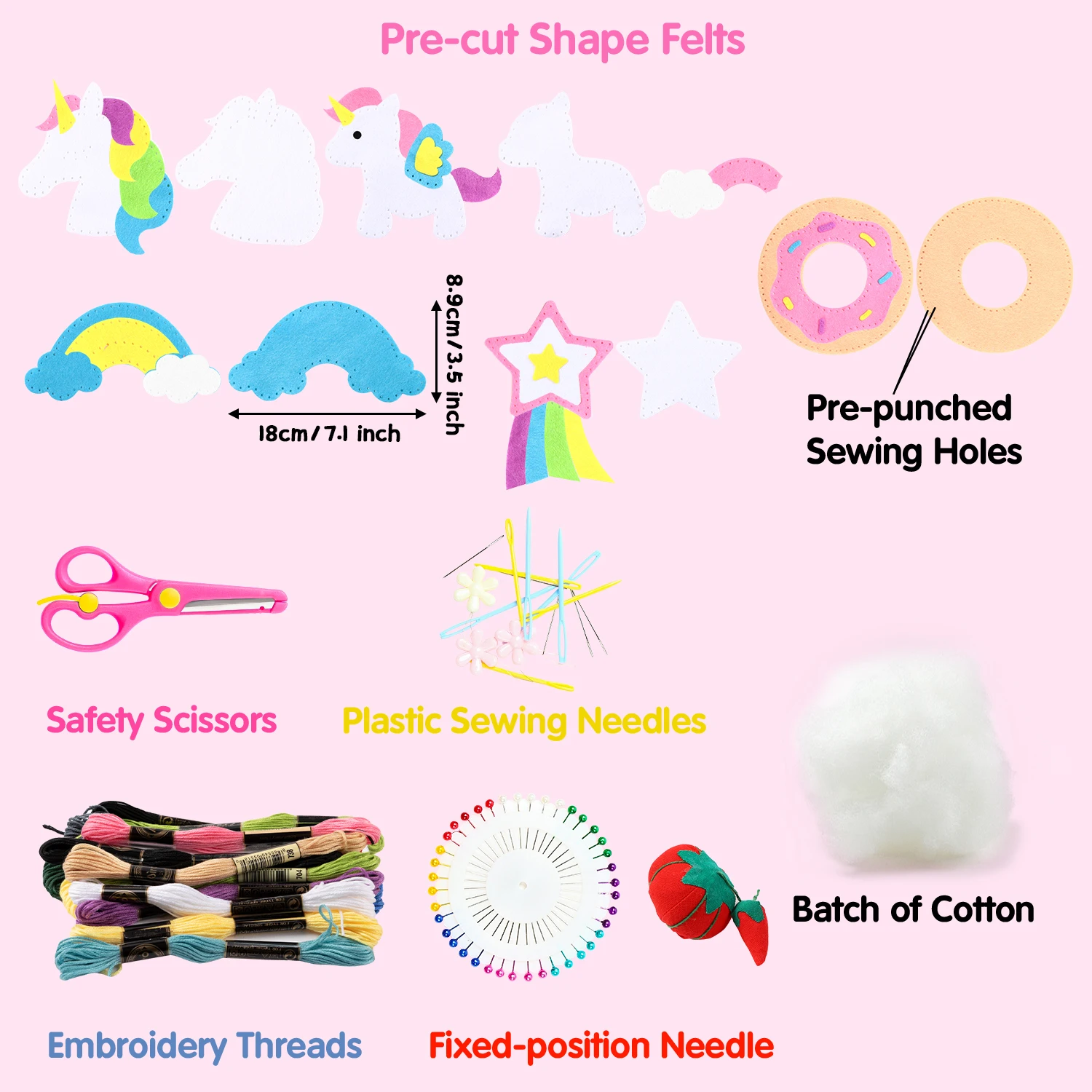 Unicorn Sewing Kit for Kids 2