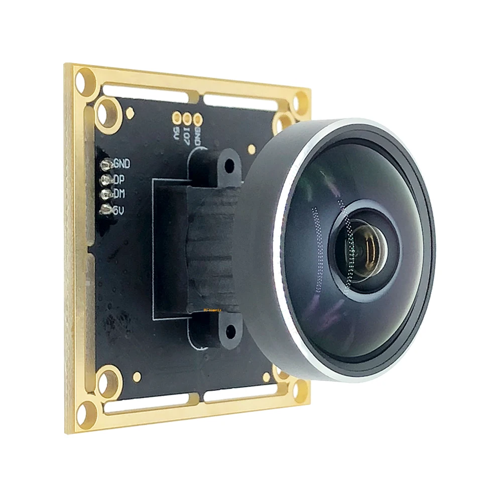 USB2.0 Pure Physical Panoramic Fisheye Wide Angle HD 500W IMX335 Linux UVC Webcam 30FPS USB Camera Module Microphone