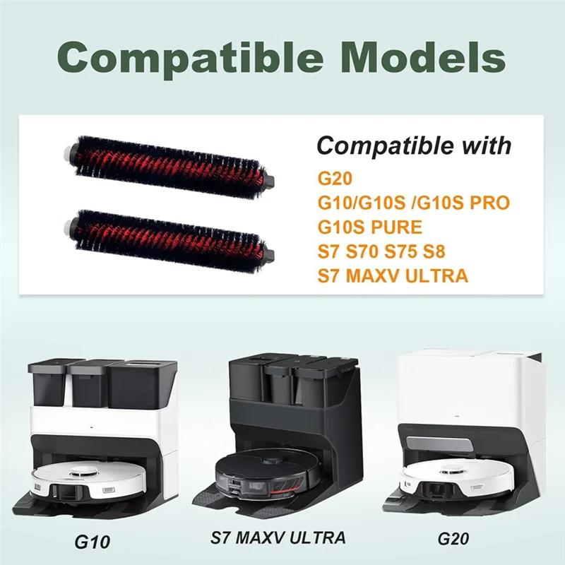 YCOC-Roborock S8 Pro Ultra & S7 Max 울트라 진공 청소기 분리형 자체 청소 롤링 브러시 용 고속 청소 브러시