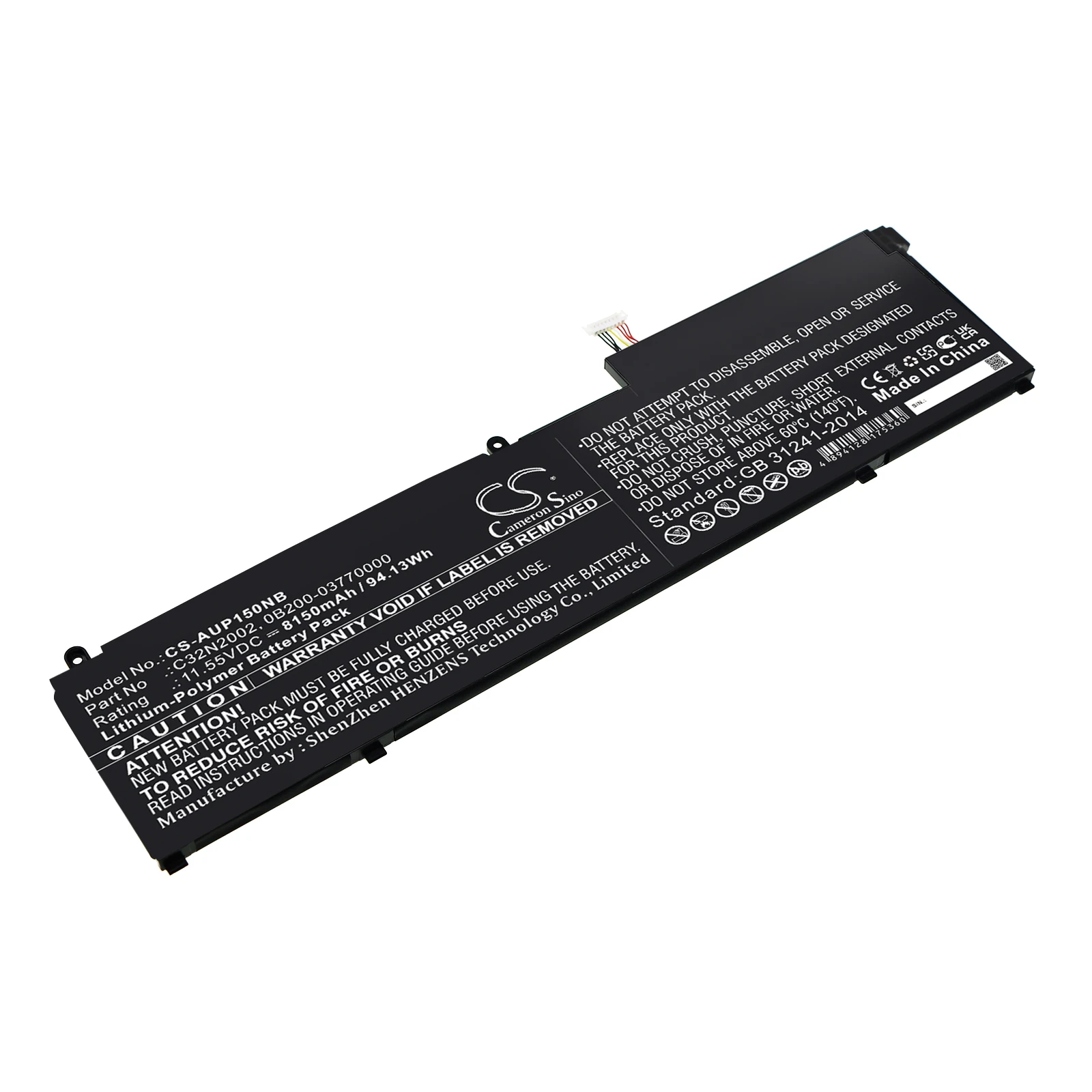 

CS Notebook Laptop Battery for Asus ZenBook Pro 15 OLED UM535QE-KY195W UX564EH-EZ004T H2060T Fits 0B200-03770000 C32N2002