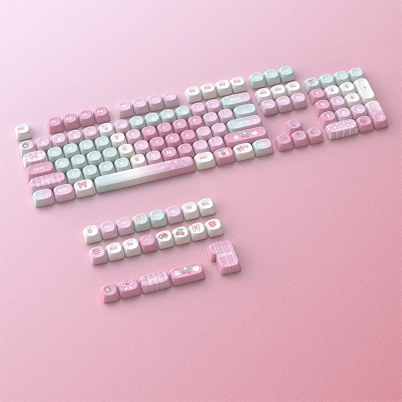 

Berry good summer keycap MOA sublimation 131 key position small full set of mechanical keyboard customization
