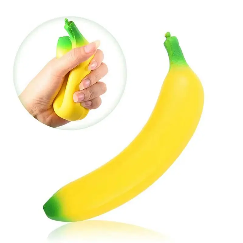 Antystresowe powolne rośnie Jumbo zabawki bananowe ugniatanie owoców zabawki do ściskania zabawa zabawki antystresowe