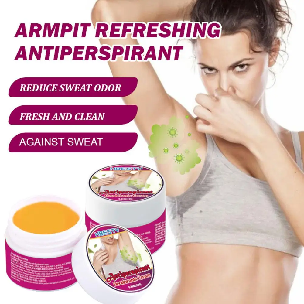 Body Odor Remove Cream Underarm Bad Smell Sweating Deodorant Care Antiperspirant Armpit Cream Cleaning Removal Refreshing B O4R1