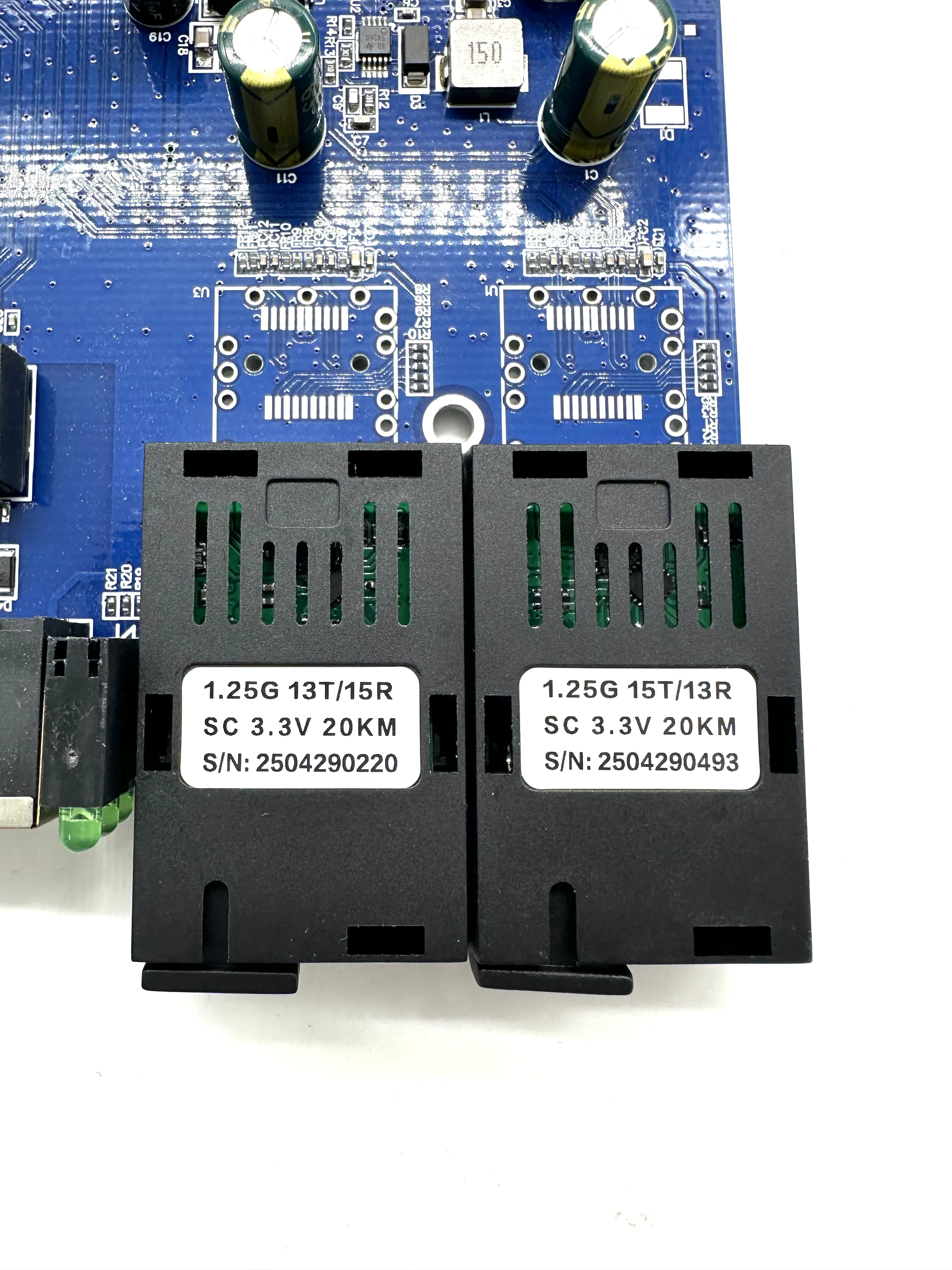 

Reverse POE 2G8 RJ45 Gigabit Ethernet Switch 2*1.25G Fiber port 8*1000M/100M PCBA Board Fibra optical Converter plate
