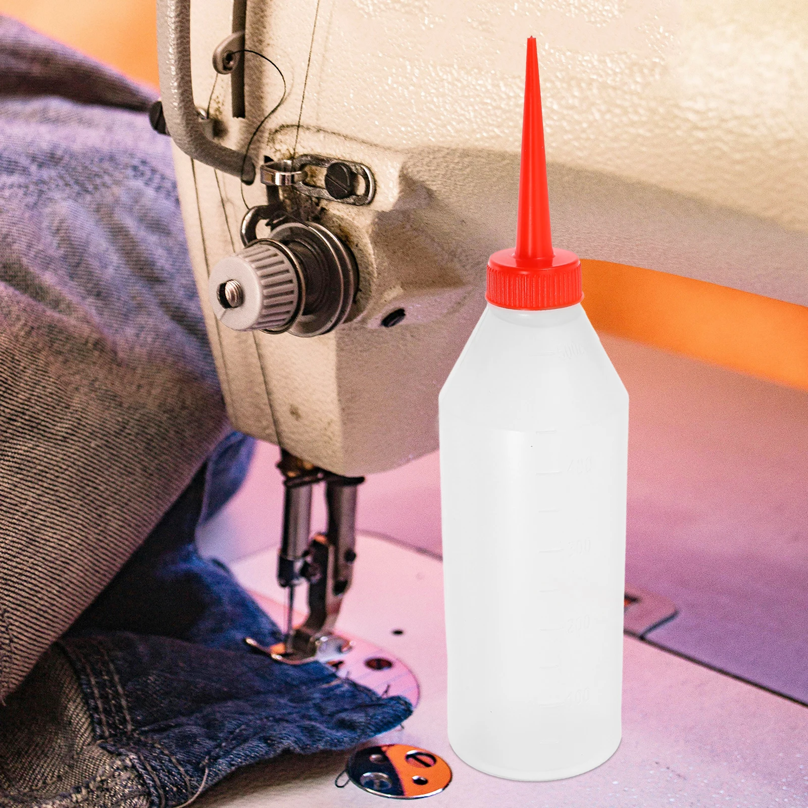 

2pcs Plastic Oil Jugs Precision Tip Applicator Sewing Machine Needle Oiler Dispenser Industrial Spare for Condiments
