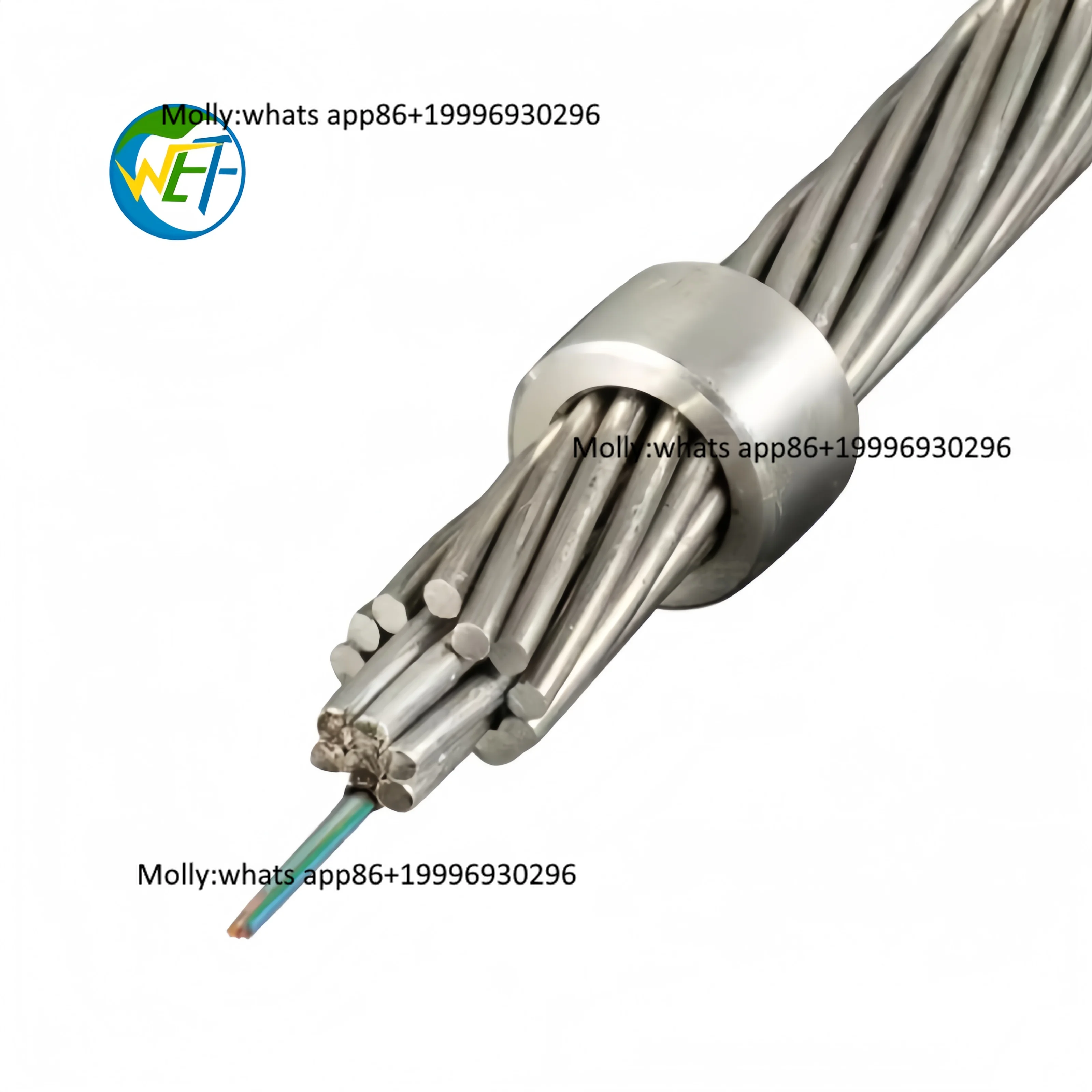 OPGW Optical Ground Wire 12-48 Core G.652D Single Mode Fiber Transmission Line Aerial IEC 60794 IEEE 1138 Power Line Cable