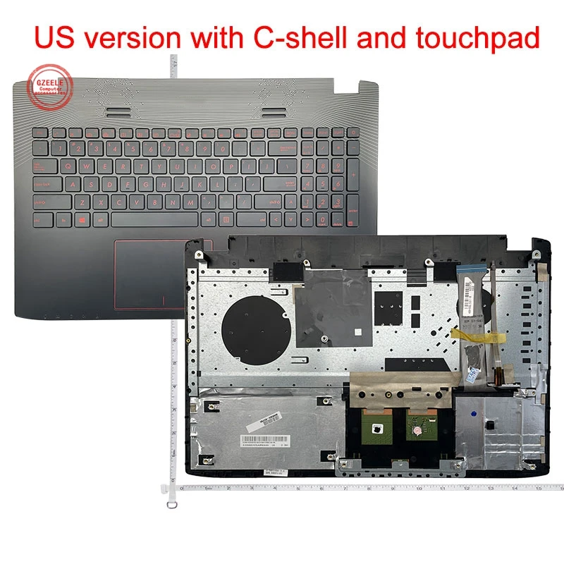 

US FOR ASUS GL552 GL552J GL552JX GL552V GL552VL GL552VW N552VW N552VX G771JM G771JW gaming keyboard Palmrest touchpad upper case