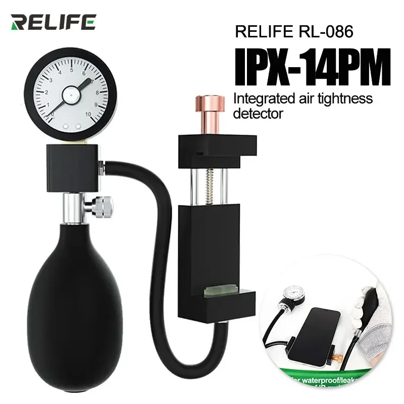 RELIFE RL-086 Mobile Phone Air Tightness Detector for IPhone X 11 12 13 14 Plus Pro Max Test Waterproof and Airtightness Tools