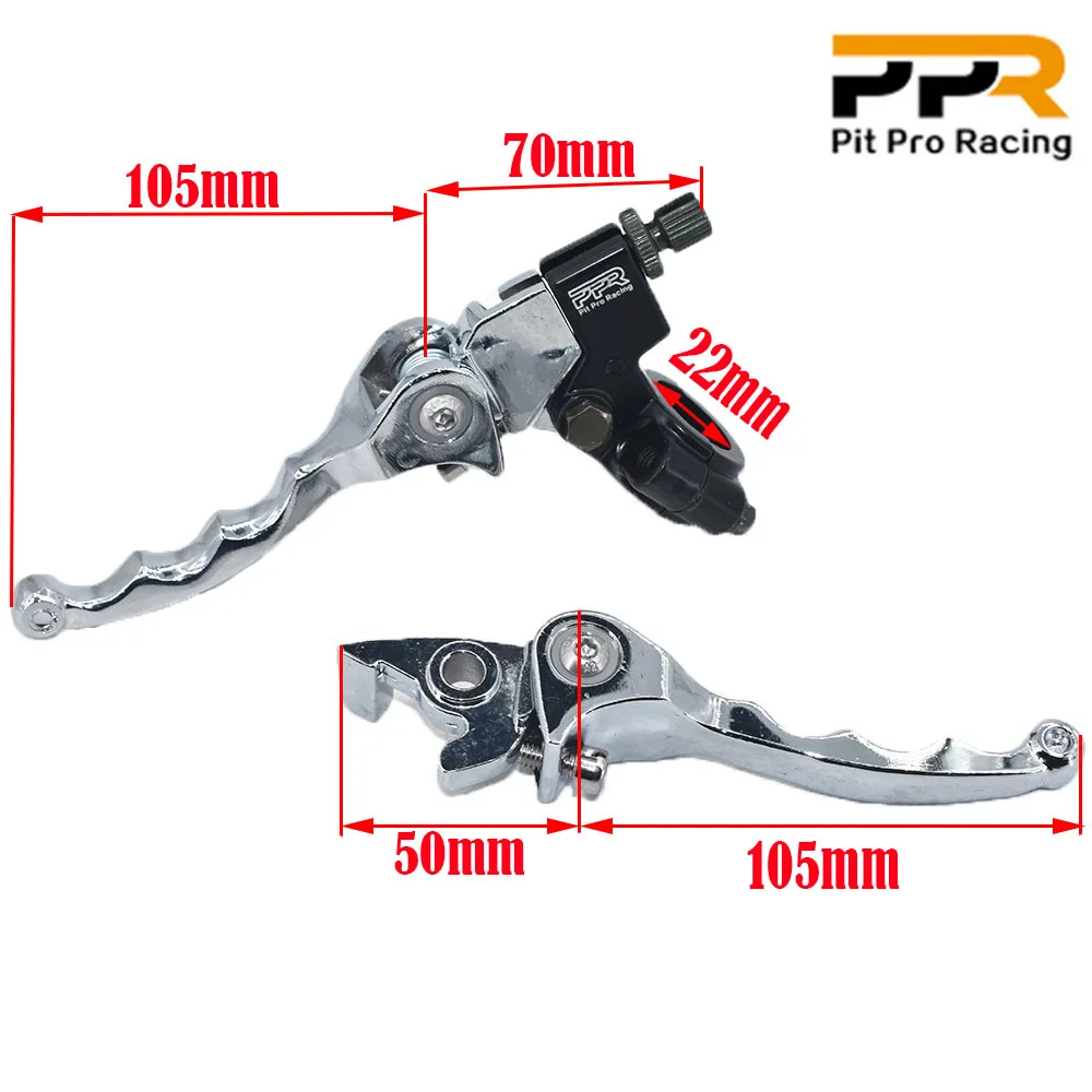 Folding Clutch Lever Brake Lever Set Fit For CRF KLX Pit Pro Racing Xmotos BSE KAYO Pit Dirt Bikes Parts Most Aluminum Alloy