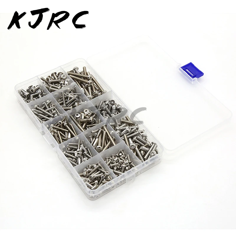 1set Stainless Steel Upgrade Screw Pack Screw Box, Vulnerable Accessories for Traxxas X-Maxx 1/5 Big X Truck