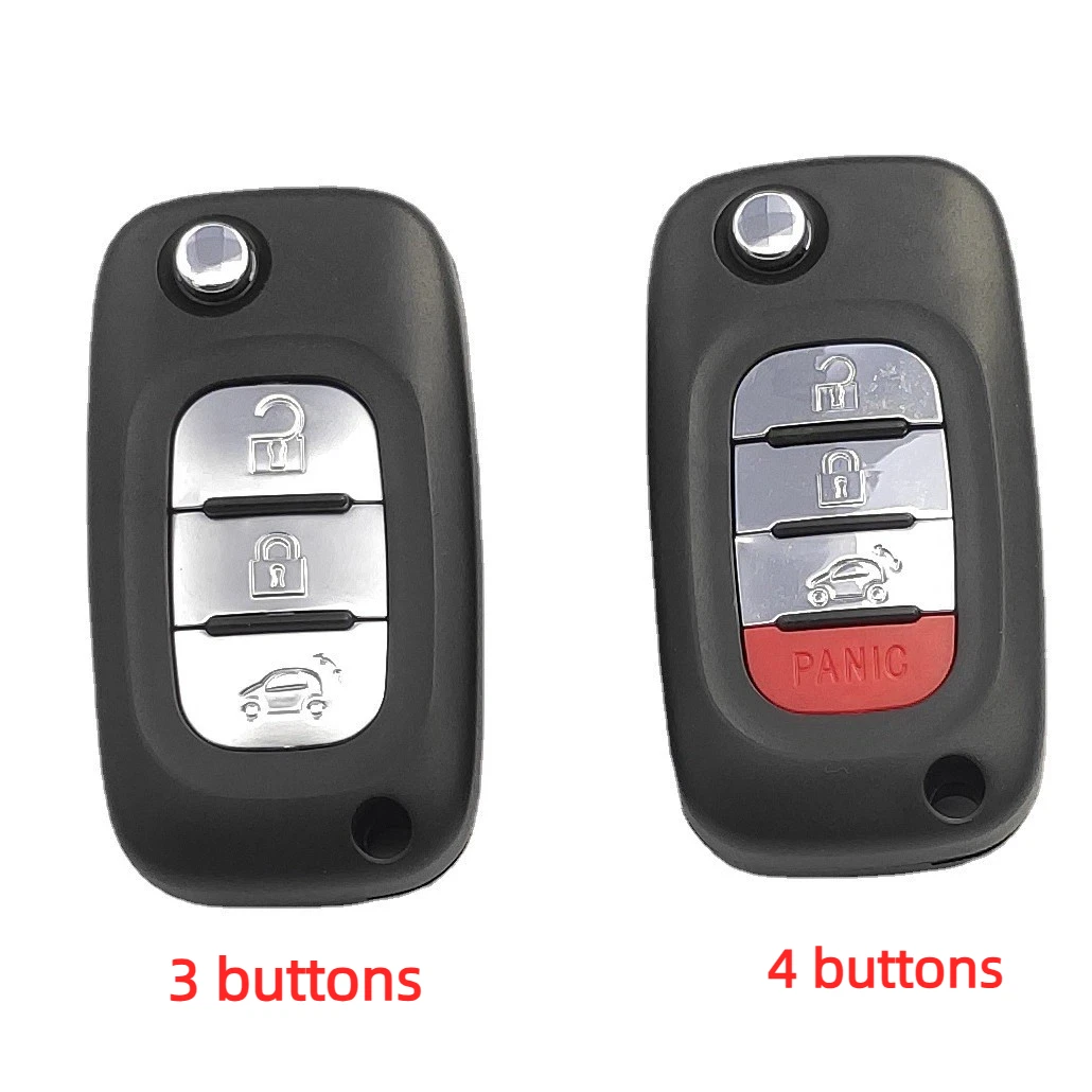 

1Pc key cover For Mercedes Benz Smart Fortwo 453 Forfour 2015-2017 Flip Folding Car Remote Key Replacement Shell Case