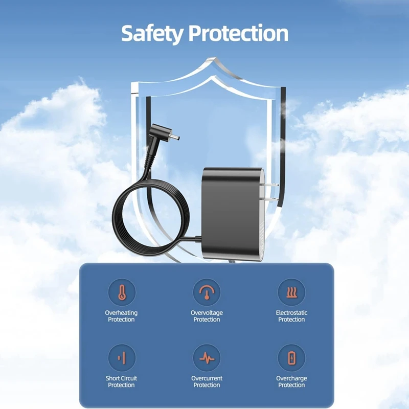 Сменный шнур питания 30,45 В для Dyson V10, тонкий беспроводной пылесос, аксессуары, зарядный шнур питания, вилка стандарта США