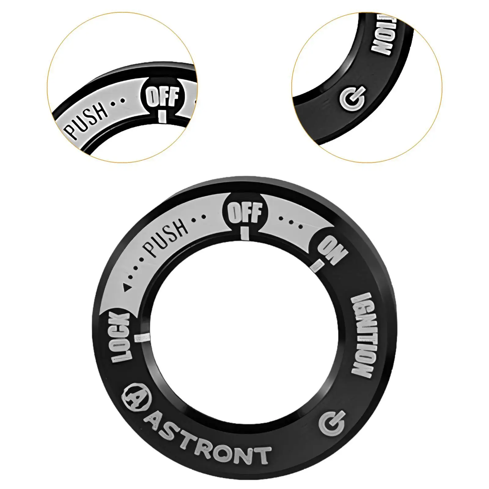 Copertura dell'interruttore Protezione dell'interruttore della chiave di accensione di ricambio resistente all'usura ad alte prestazioni per Honda CB125R CB250R JC79 MC52