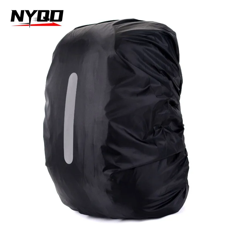 Mochila De Seguridad reflectante para exteriores, cubierta de lluvia nocturna, impermeable, para viaje