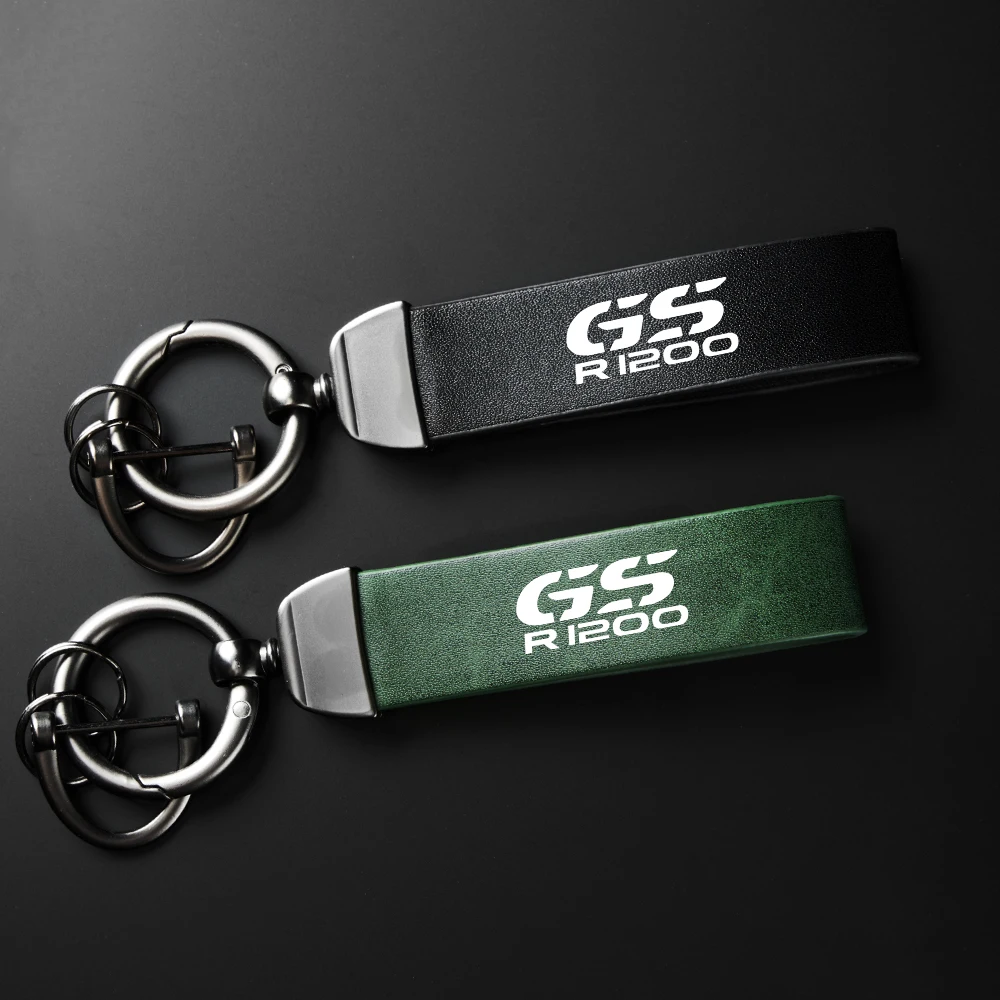 

For BMW R1200GS GS1200 2005 -2021 Motorcycle Accessories Leather Keychain Horseshoe Buckle Jewelry