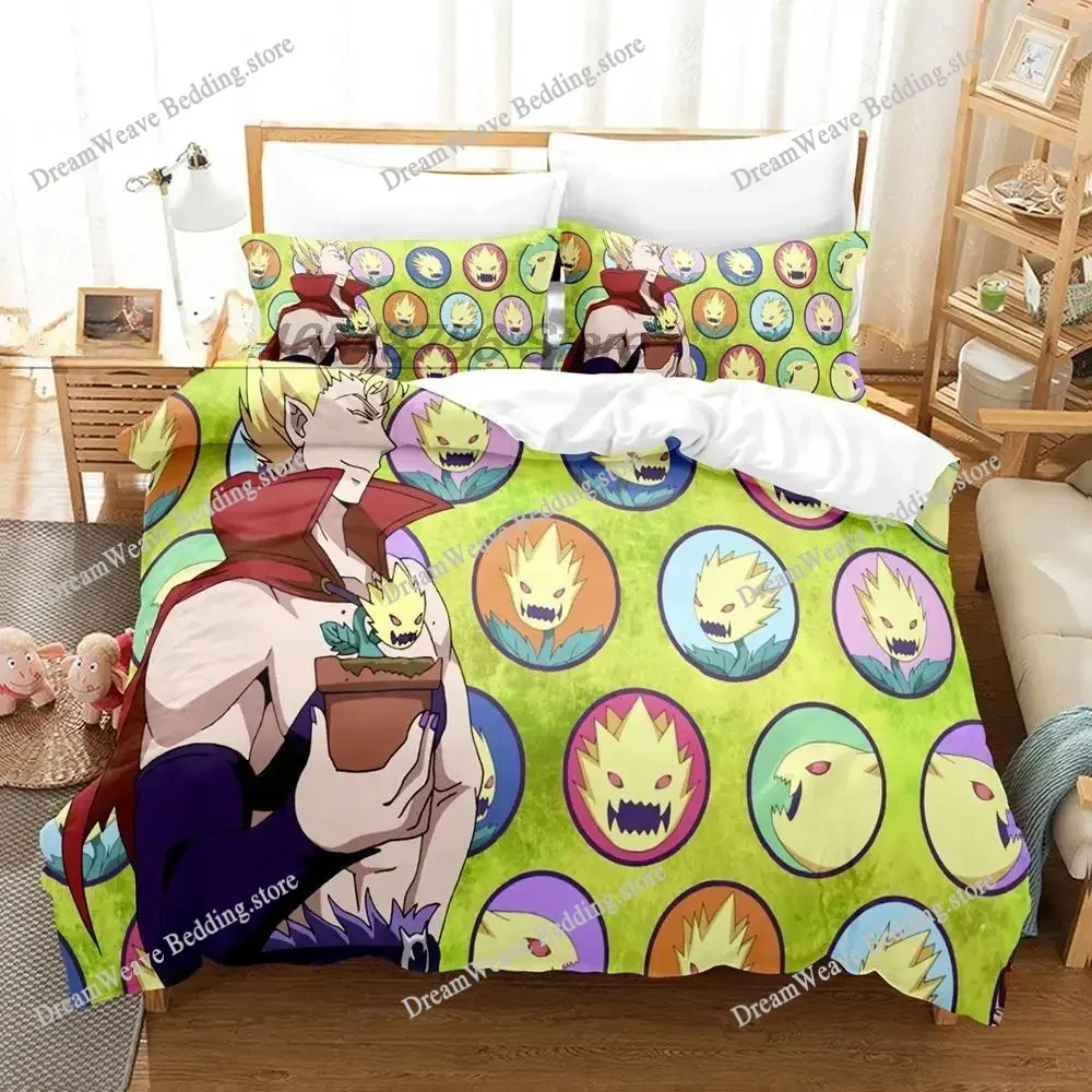 Welcome To Demon School! Iruma-kun Bedding Set Cartoon Anime Set Adult Kid Bedroom Duvet Cover Sets 3D Print Kawaii Anime592592F