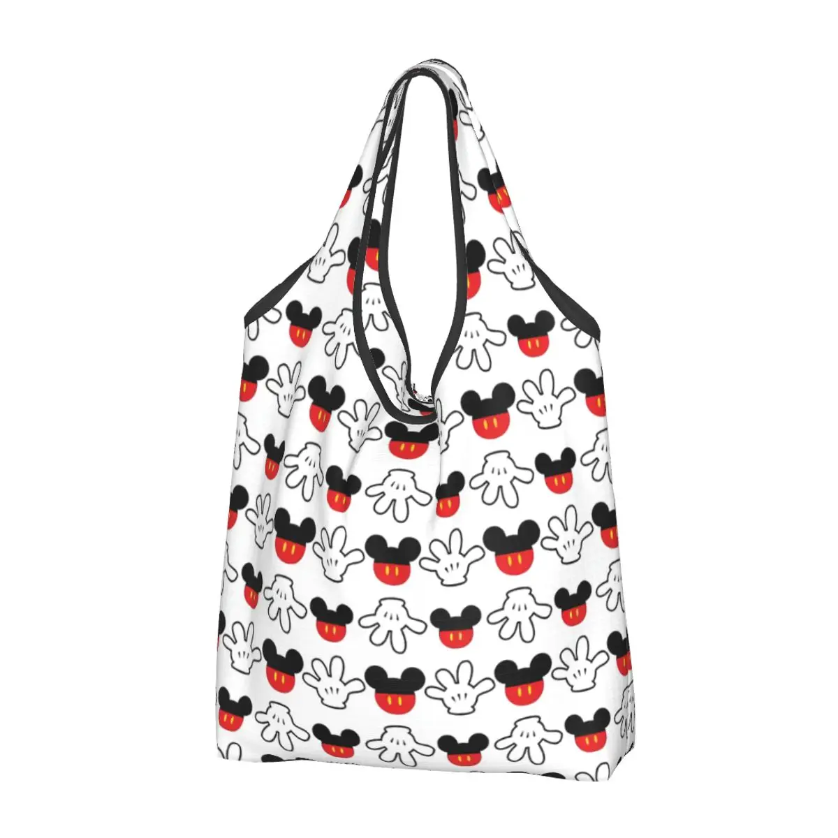 

Custom Funny Print Mickey Mouse Manga Shopping Tote Bag Portable Shoulder Shopper Handbag