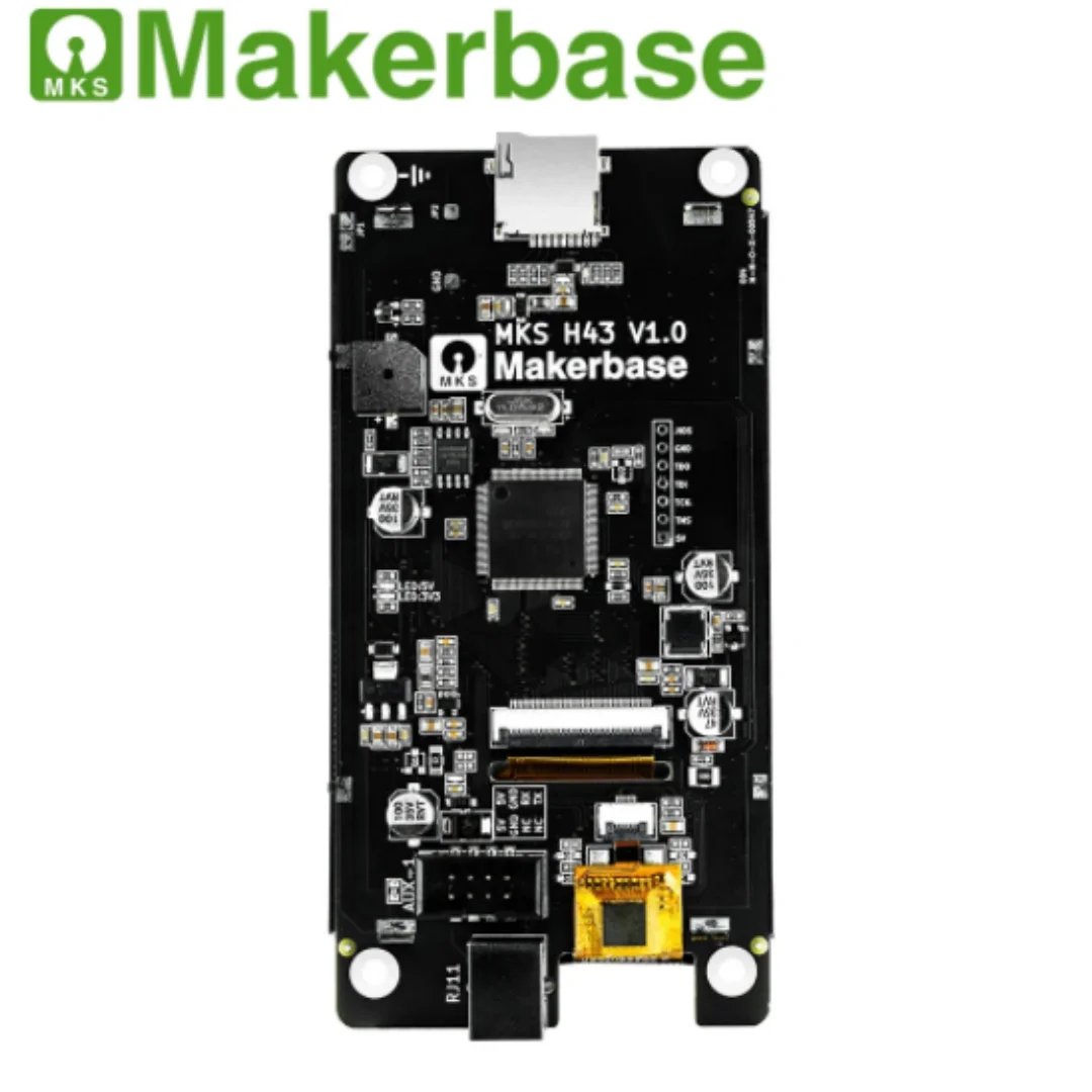 Imagem -04 - Makerbase-mks H43 V1.0 Smart Display Controller Peças de Impressora 3d 4.3 Ips Lcd 800x480 hd Capacidade Touch Screen para Marlin2.x