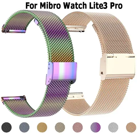 Mibro Watch lite3 Pro용 밀라노 스트랩, 교체 가능한 팔찌, Mibro lite3 Pro 스마트 워치 밴드 액세서리