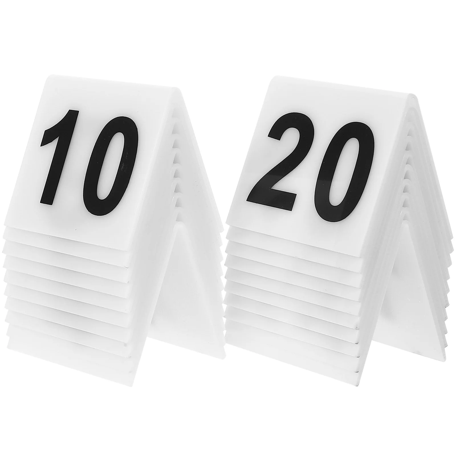 

20 Pcs Number Plate Table Numbers Restaurant Dining Room Decor Crime Scene Evidence Marker Markers Decorate