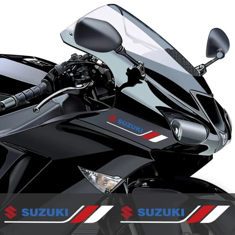 

2pcs 13cm*1.5cm Motorcycle stickers For Suzuki BURGMAN 650 Logo 3D Car Motorcycle Sticker Decal Tank Emblem Silver Gold Badge