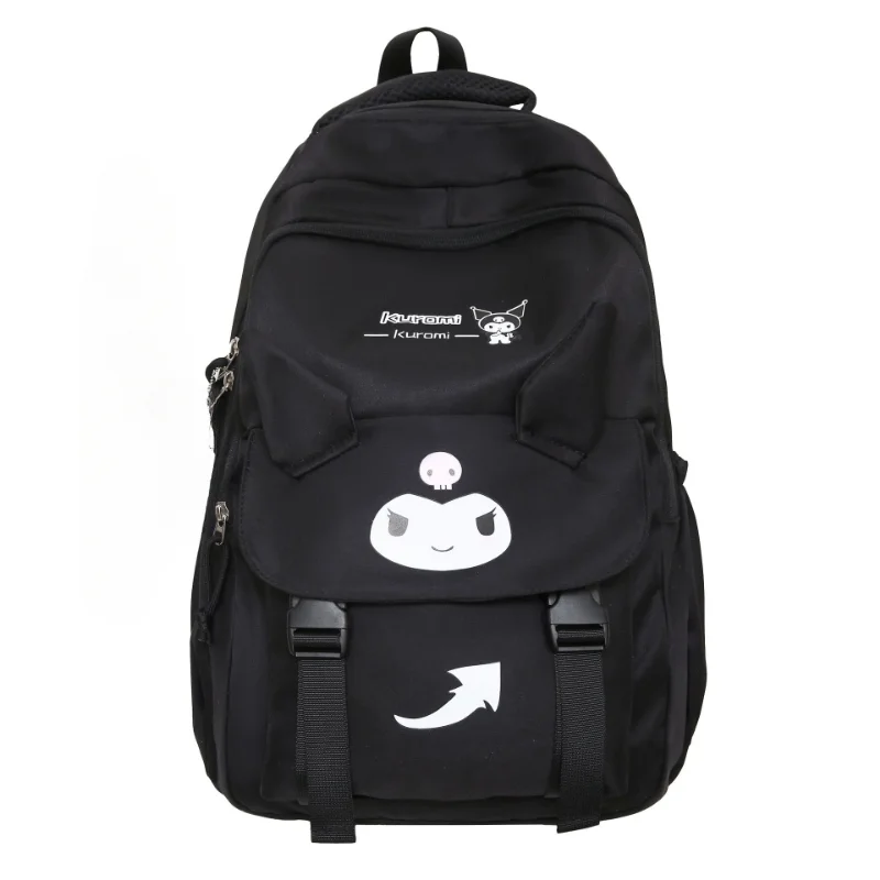 Sanrio Kulomie's new cute and simple student schoolbag, big-eared dog cartoon print, lightweight and large-capacity backpack.