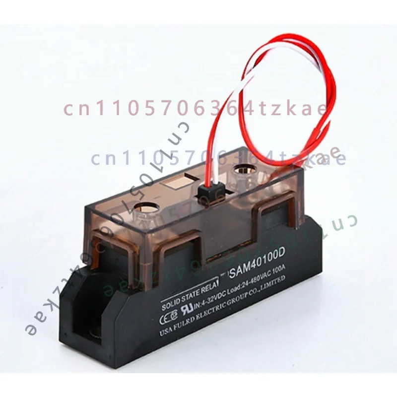 1pcs Industrial Solid State Relay SAM40100D 100A Input 4-32VDC Load 24-480VAC