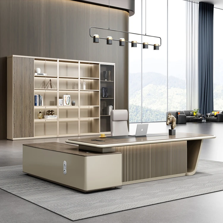 

Современный офисный стол Executive Boss, высококачественный трансформируемый MFC и выдвижной для домашнего офиса, рабочих станций, вилл, школ