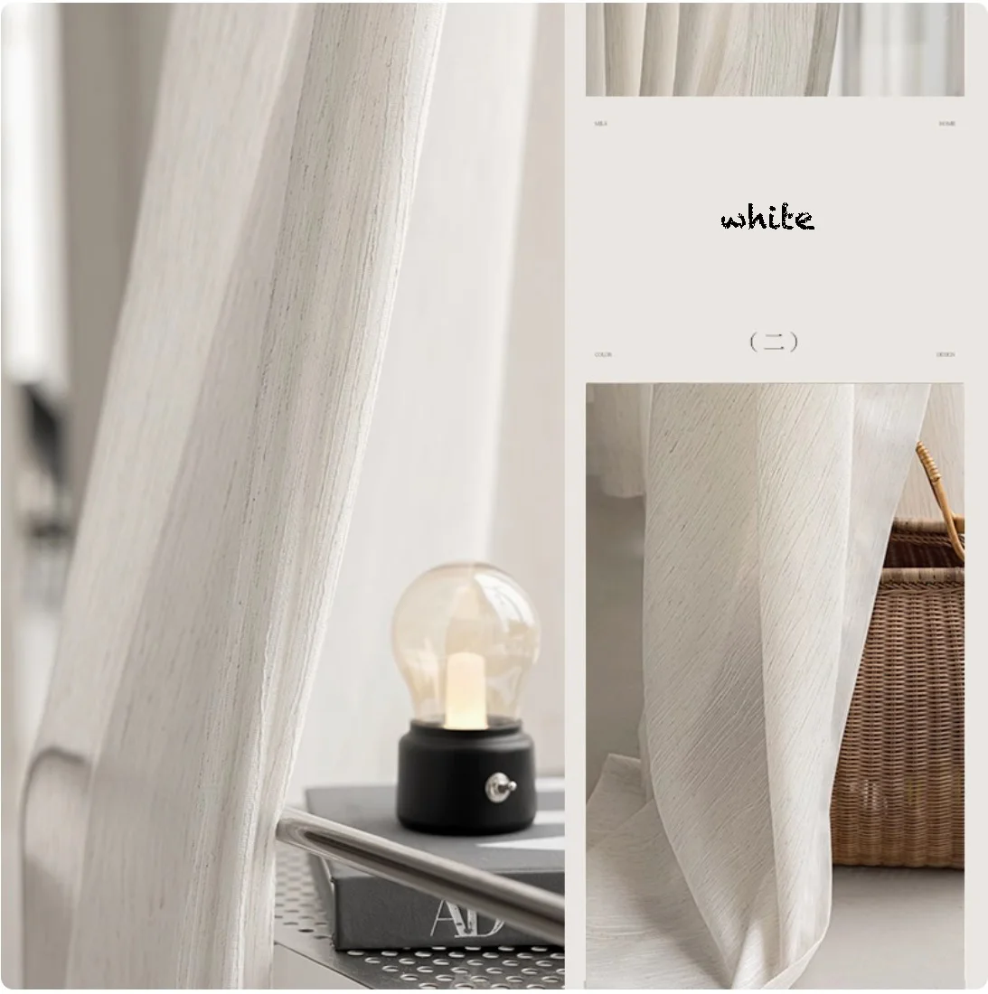 Luxe Vitrages voor Woonkamer Getextureerde Dikke Tule voor Raam Gordijnen voor Slaapkamer Geïsoleerde Schaduw Cover Thuis Binnen