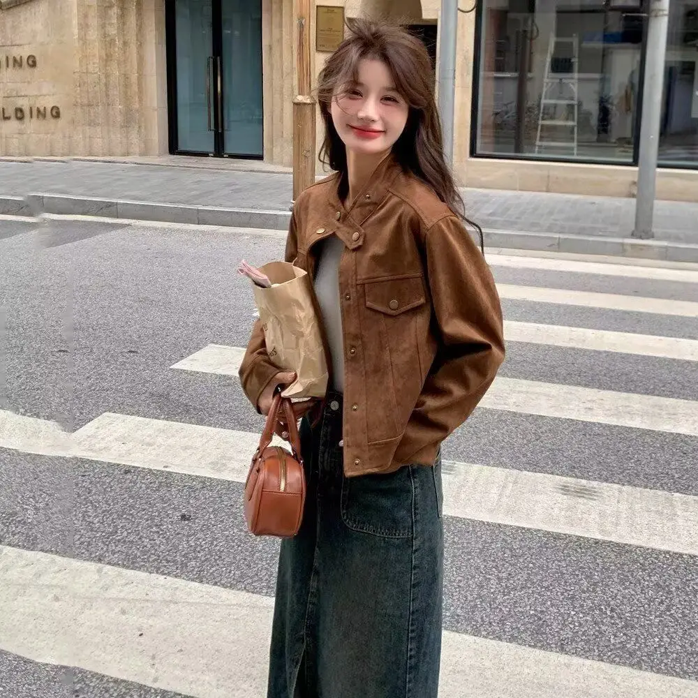 

Свободная мужская куртка 2024, весенне-осенняя уличная одежда, модная уличная одежда в стиле Харадзюку, корейская повседневная верхняя одежда, пальто