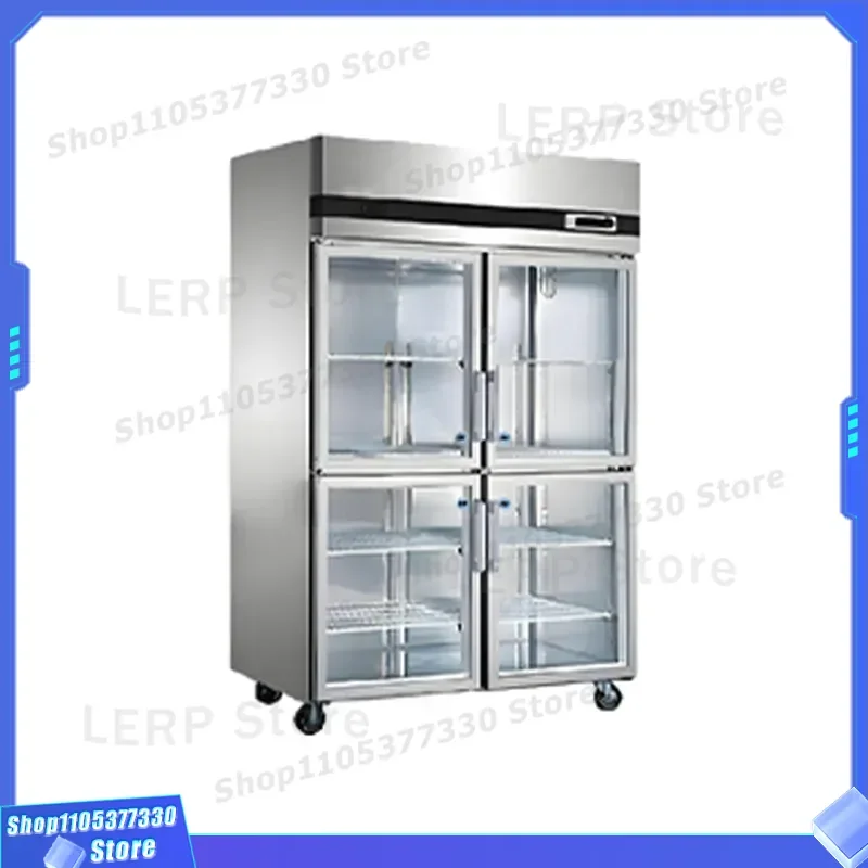Commercial Six Door Refrigerator Vertical Double Temperature Freezer Kitchen Storage Cabinet Four Door Cooling Unit For
