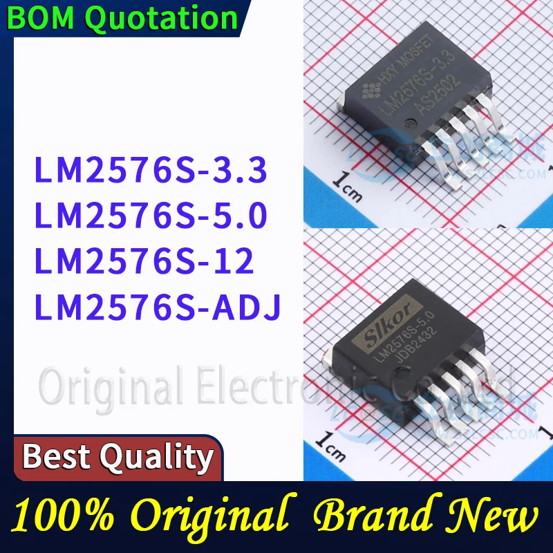 

5pcs/lot LM2576S-3.3 LM2576S-5.0 LM2576S-12 LM2576S-ADJ In stock Original High quality