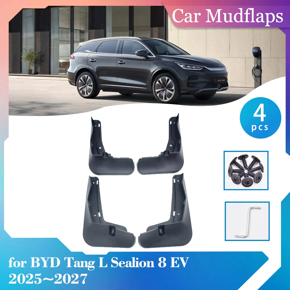 

Автомобильные брызговики для BYD Tang L Sealion 8 EV 2025 ~ 2027 брызговики брызговики переднее и заднее колесо крыло часть аксессуары